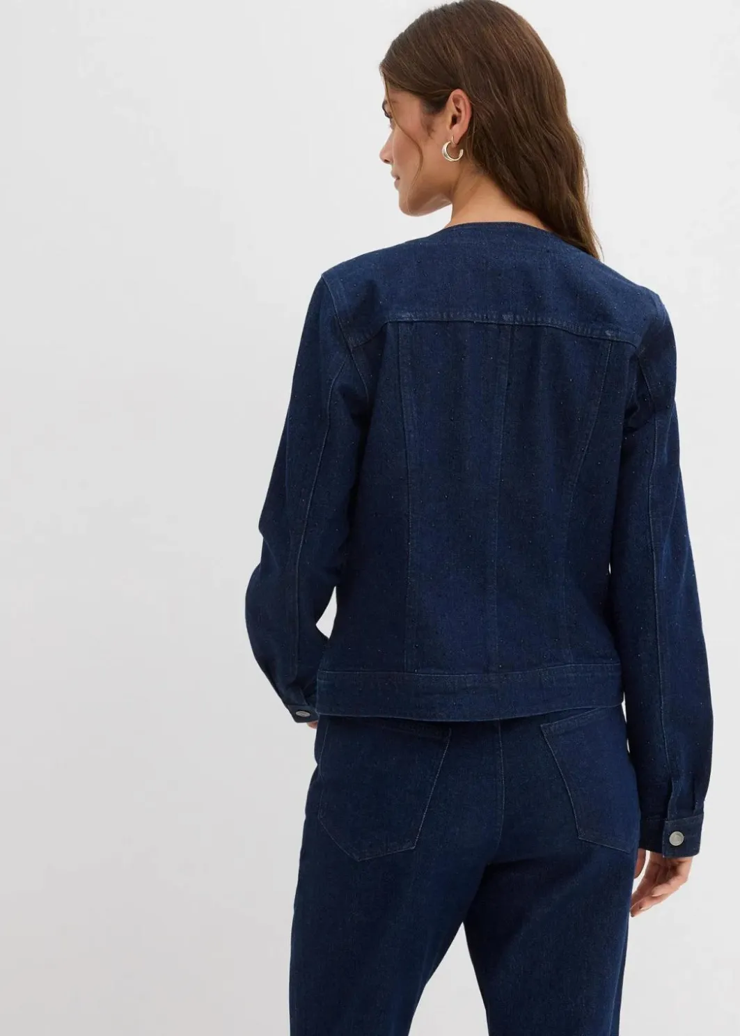 Hot Jeansjacke mit Strass Damen Jacken & Mäntel|Bekleidung·Hosen