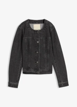 Damen bonprix Bekleidung·Hosen|Jacken & Mäntel|Jeansjacke mit Strass