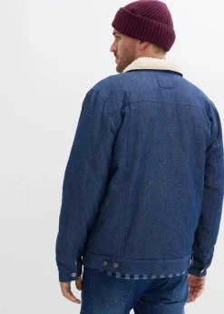 Herren bonprix Große Größen|Jacken & Mäntel|Jeansjacke mit Teddyfutter