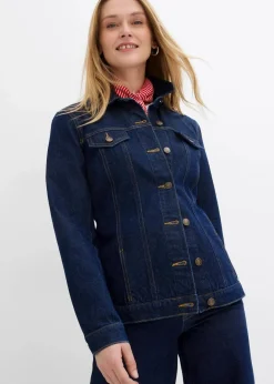 Best Jeansjacke, tailliert, mit Baumwolle Damen Bekleidung·Hosen|Jacken & Mäntel