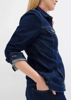 Best Jeansjacke, tailliert, mit Baumwolle Damen Bekleidung·Hosen|Jacken & Mäntel