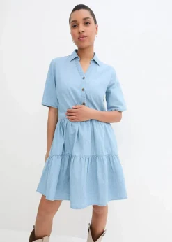 Clearance Jeanskleid Damen Kleider|Bekleidung·Pullover & Strickjacken