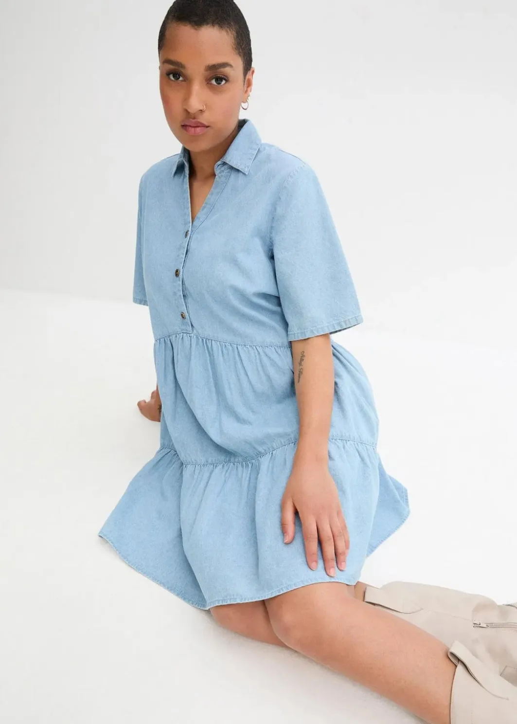 Clearance Jeanskleid Damen Kleider|Bekleidung·Pullover & Strickjacken