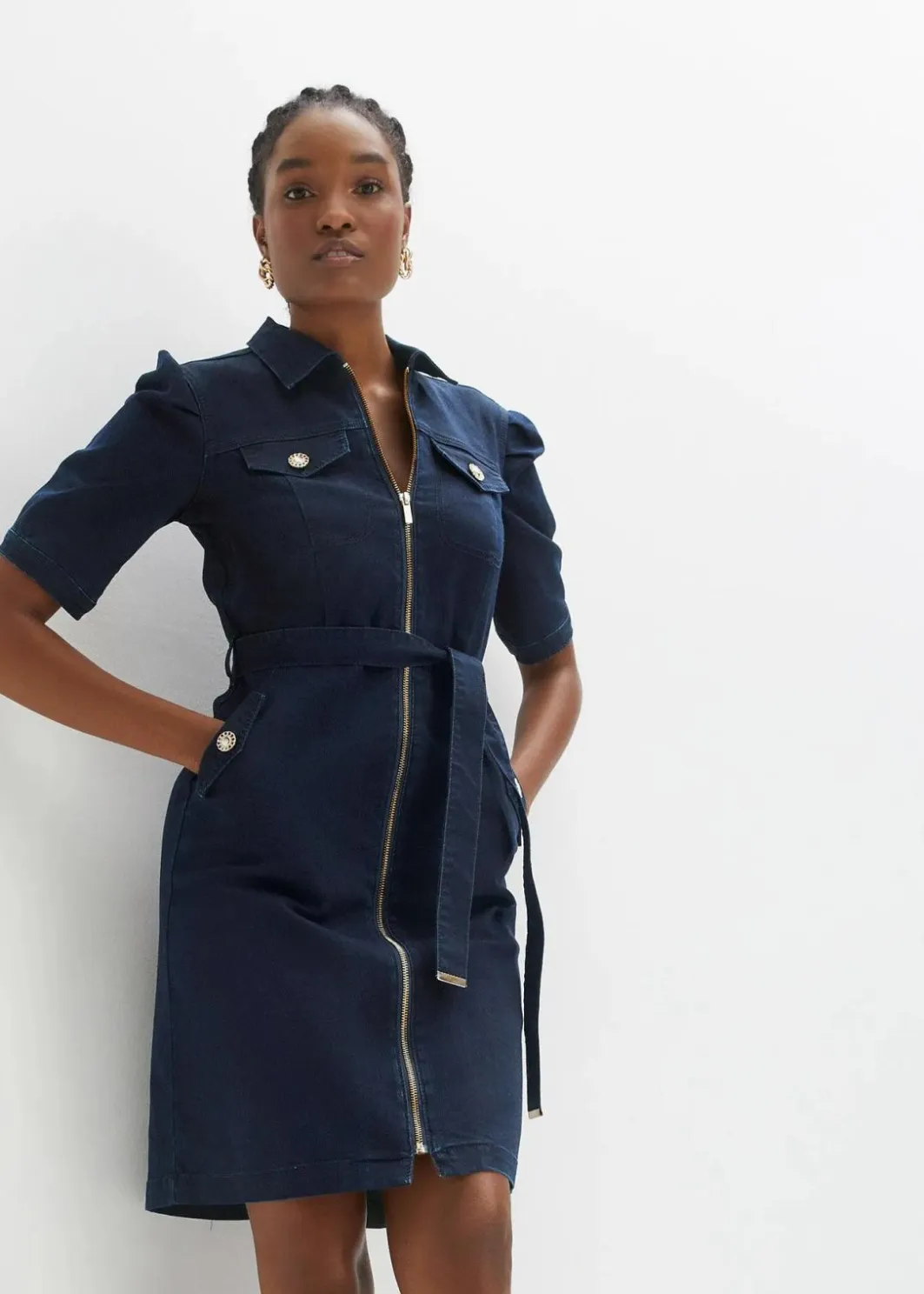 Damen bonprix Kleider|Jeanskleid