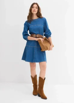 Clearance Jeanskleid aus reiner Baumwolle Damen Bekleidung·Pullover & Strickjacken|Kleider
