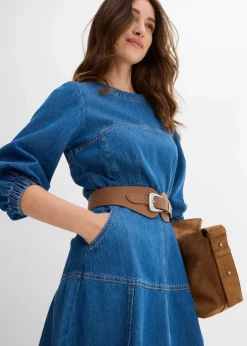 Clearance Jeanskleid aus reiner Baumwolle Damen Bekleidung·Pullover & Strickjacken|Kleider