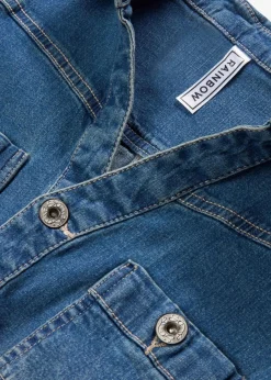 Damen bonprix Kleider|Jeanskleid mit Knöpfen