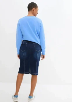 Jeansrock High Waist, Bequembund Damen Bekleidung·Sportbekleidung|Röcke