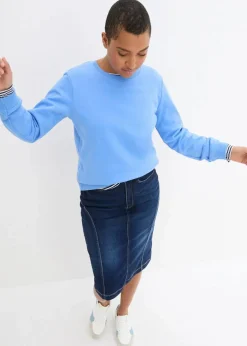 Jeansrock High Waist, Bequembund Damen Bekleidung·Sportbekleidung|Röcke