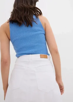Damen bonprix Röcke|Jeansrock, High Waist, Stretch
