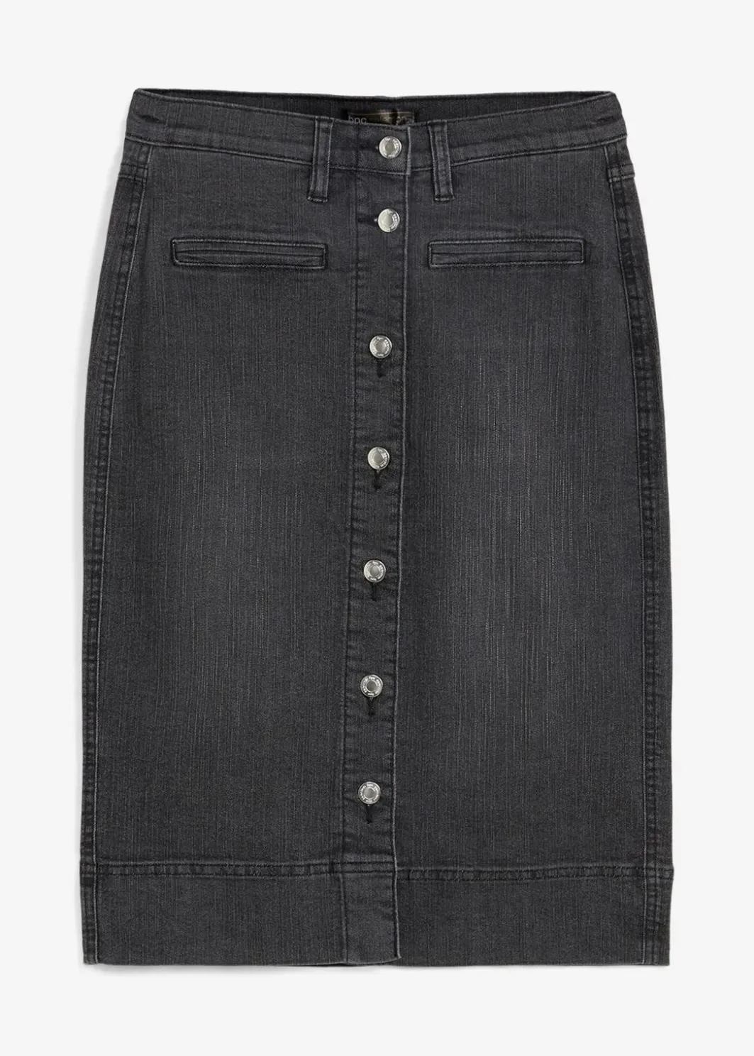 Damen bonprix Röcke|Bekleidung·Sportbekleidung|Jeansrock Mid Waist, Stretch