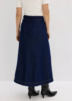 Outlet Jeansrock Midilänge Damen Bekleidung·Sportbekleidung|Röcke