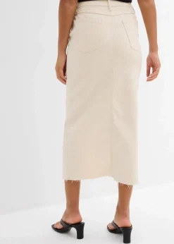 Online Jeansrock mit Schlitz Damen Röcke|Bekleidung·Sportbekleidung