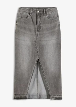 Damen bonprix Bekleidung·Sportbekleidung|Röcke|Jeansrock mit Schlitz