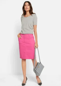 Outlet Jeansrock, Stretch Damen Röcke|Bekleidung·Sportbekleidung