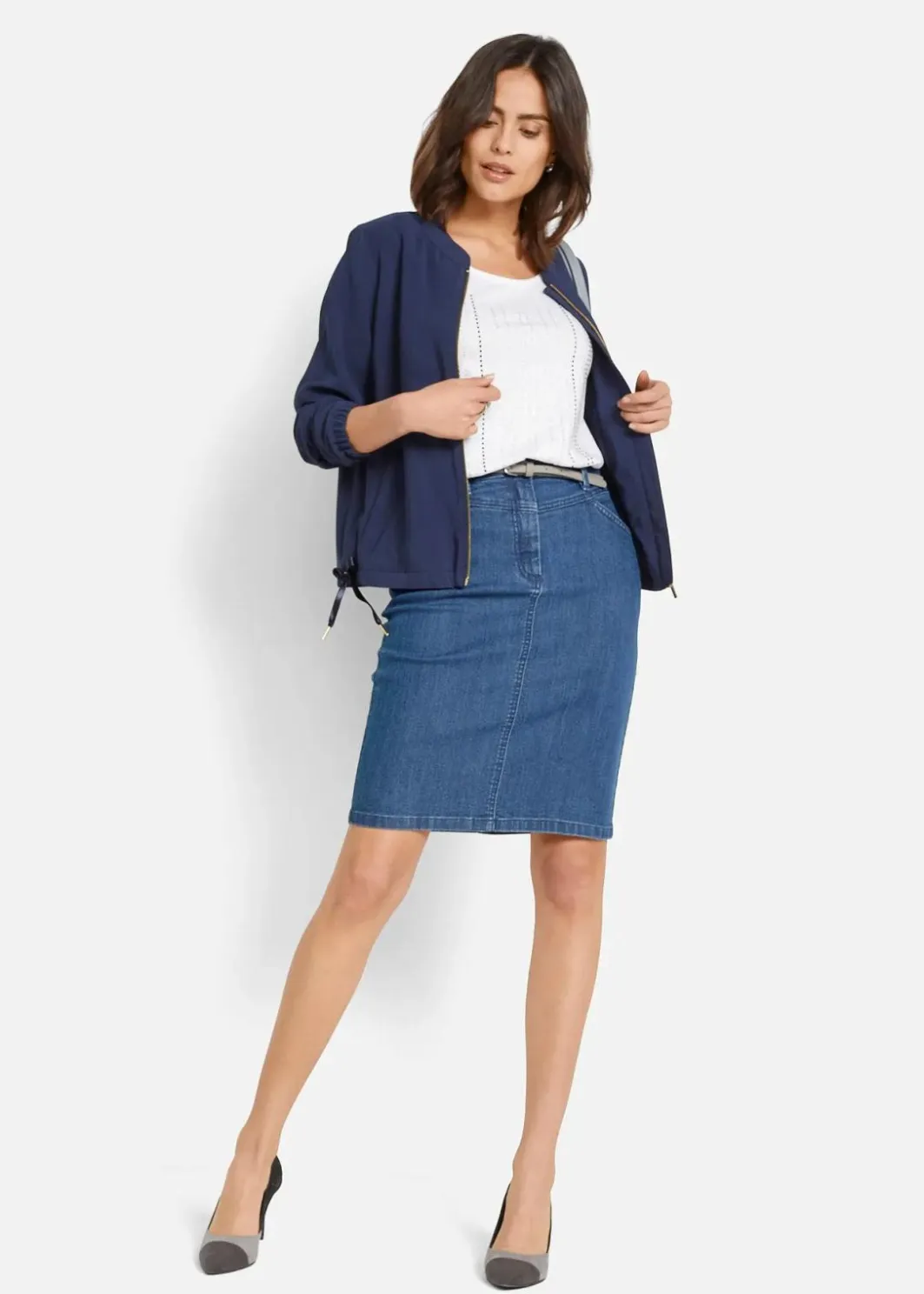Clearance Jeansrock, Stretch Damen Bekleidung·Sportbekleidung|Röcke
