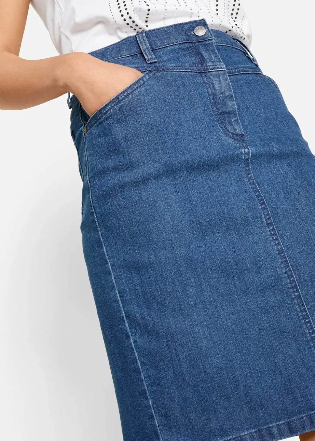 Clearance Jeansrock, Stretch Damen Bekleidung·Sportbekleidung|Röcke