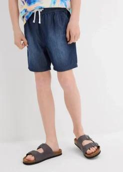 Kinder bonprix Jungen 9-16 Jahre·Shorts|Jungen 2-8 Jahre·Nachhaltigere Materialien|Jeans-Schlupf-Shorts, Regular Fit aus Bio Baumwolle