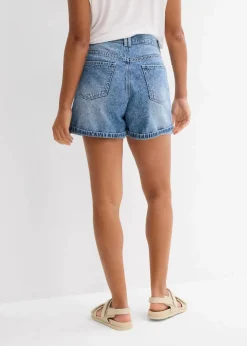 Damen bonprix Bekleidung·Outdoorbekleidung|Bekleidung·Shirts & Tops|Jeans-Shorts High Waist, Low Stretch