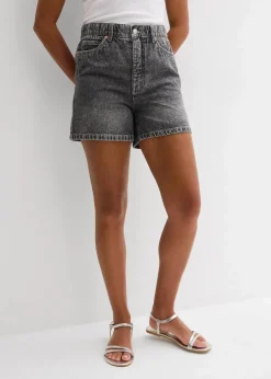 Damen bonprix Jeans|Shorts|Jeans-Shorts High Waist, Low Stretch