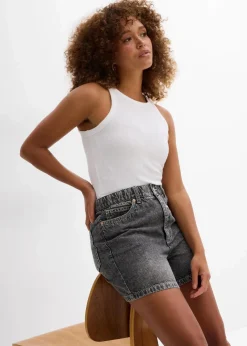 Damen bonprix Jeans|Shorts|Jeans-Shorts High Waist, Low Stretch