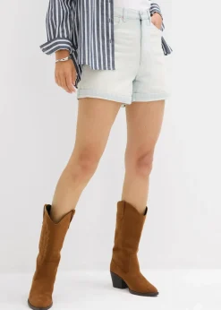 Damen bonprix Jeans|Shorts|Jeans-Shorts High Waist, Low Stretch