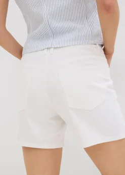 Damen bonprix Bekleidung·Outdoorbekleidung|Bekleidung·Shirts & Tops|Jeans-Shorts Mid Waist