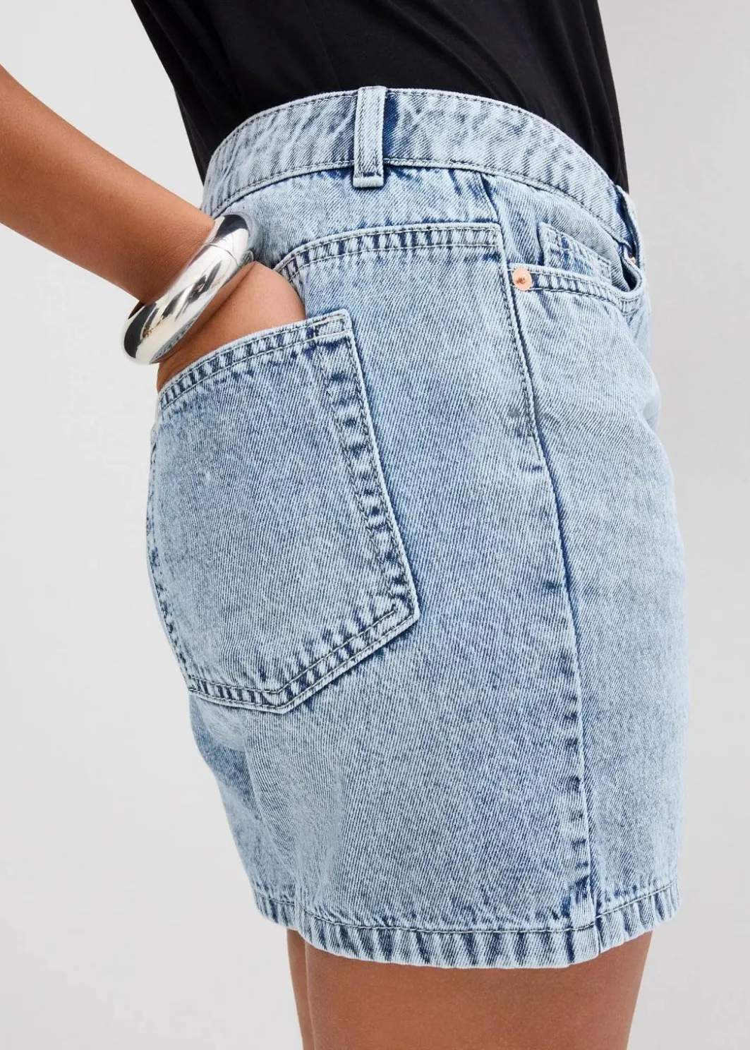 Online Jeans-Shorts Mid Waist Damen Jeans|Shorts