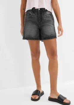 Damen bonprix Jeans|Shorts|Jeans-Shorts Mid Waist, Low Stretch