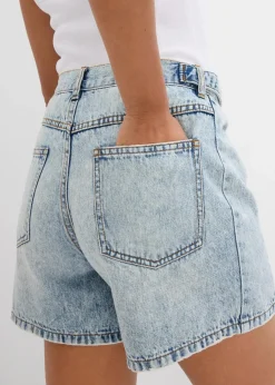 New Jeans-Shorts Mid Waist, Low Stretch Damen Jeans|Shorts