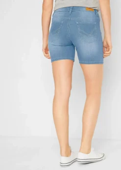 Sale Jeansshorts Slim Fit Mid Waist, 2er Pack Damen Jeans|Shorts