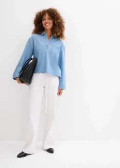 Jeans-Tunika Damen Bekleidung·Jacken & Mäntel|Blusen & Tuniken