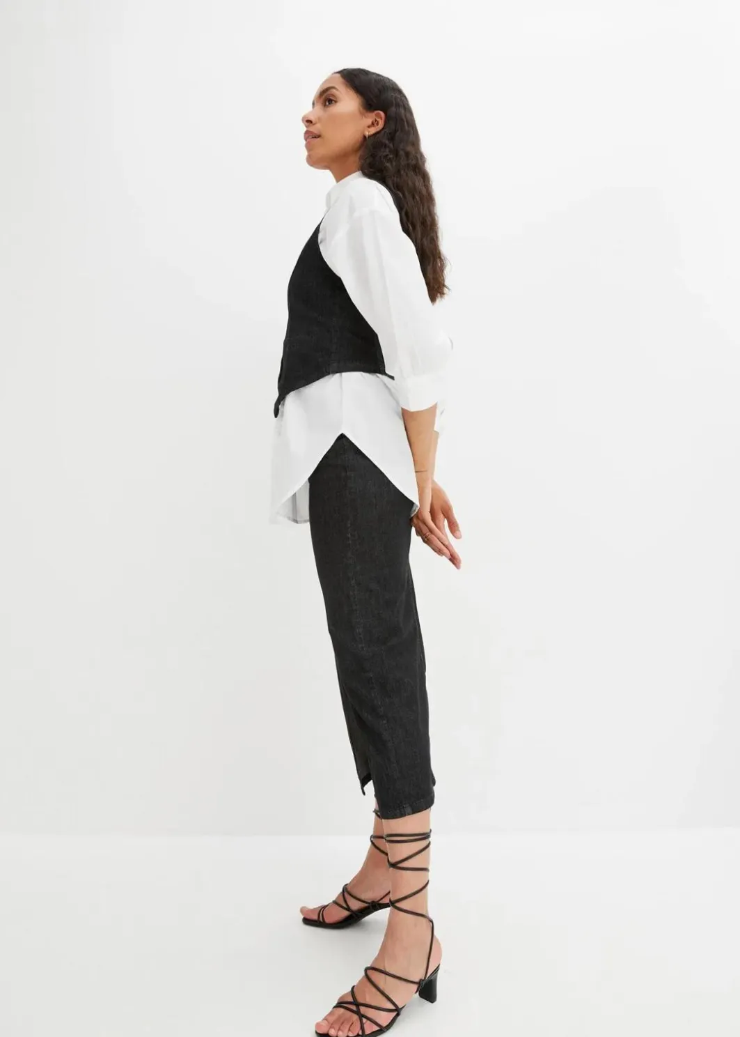 Damen bonprix Nachhaltigere Materialien|Jacken & Mäntel|Jeansweste