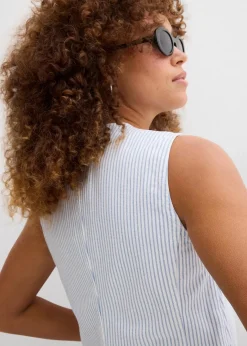 Damen bonprix Bekleidung·Hosen|Jacken & Mäntel|Jeansweste, gestreift