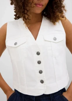 Jeansweste mit Stretch Damen Jacken & Mäntel|Bekleidung·Hosen