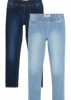Kinder bonprix Mädchen 9-16 Jahre·Mehrfachpacks|Mädchen 9-16 Jahre·Jeans|Jeggings Mid Waist (2er Pack)