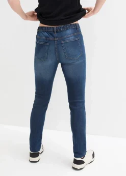 Damen bonprix Jeans|Kurzgrößen|Jeggings Mid Waist, Bequembund