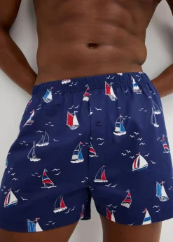 Herren bonprix Boxershorts|Große Größen|Jersey Boxershorts aus Bio-Baumwolle (3er Pack)