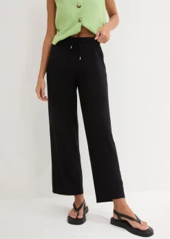 Damen bonprix Bekleidung·Kleider|Hosen|Jersey- Hose aus fließendem Viskose-Mix