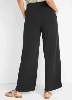 Damen bonprix Bekleidung·Kleider|Hosen|Jersey- Hose aus fließendem Viskose-Mix