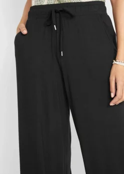 Damen bonprix Bekleidung·Kleider|Hosen|Jersey- Hose aus fließendem Viskose-Mix