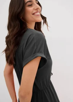 Sale Jersey Kleid aus fließendem Viskose-Mix Damen Bekleidung·Pullover & Strickjacken|Kleider