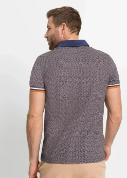 Herren bonprix Große Größen|Shirts & Polos|Jersey Poloshirt aus reiner Bio-Baumwolle, Kurzarm
