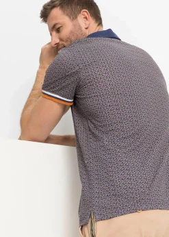 Herren bonprix Große Größen|Shirts & Polos|Jersey Poloshirt aus reiner Bio-Baumwolle, Kurzarm