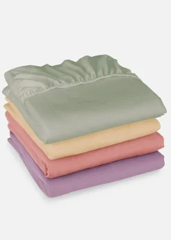 Jersey Spannbettlaken in Frühlingsfarben Laken & Matratzenauflagen|Laken & Matratzenauflagen