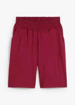 Hot Jersey-Bermuda aus Viskose-Mix Damen Nachhaltigere Materialien|Hosen