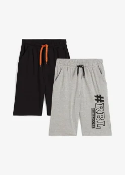 Kinder bonprix Jungen 9-16 Jahre·Mehrfachpacks|Jungen 9-16 Jahre·Shorts|Jersey-Bermuda (2er Pack)