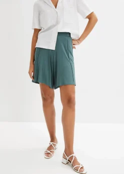 Discount Jersey-Bermuda mit Bequembund Damen Nachhaltigere Materialien|Hosen