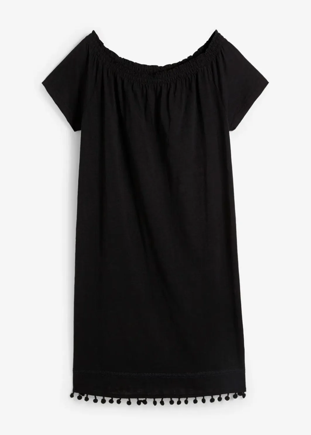 Online Jersey-Carmenkleid aus reiner Baumwolle Damen Kleider