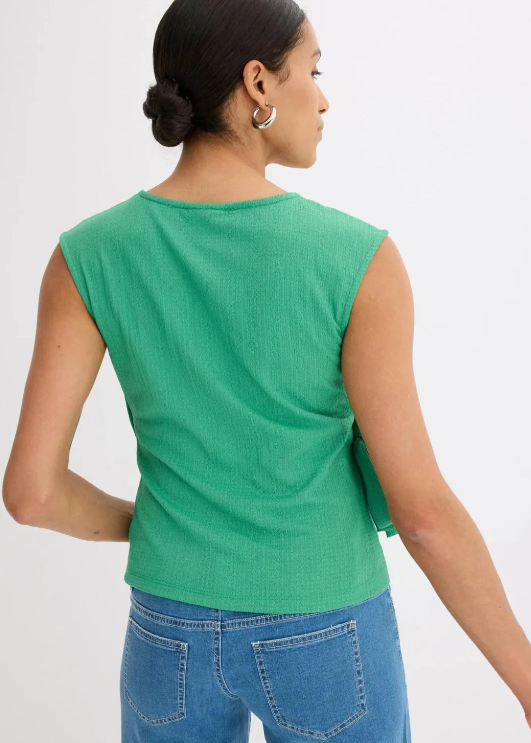 Damen bonprix Shirts & Tops|Jerseycrepe-Shirt in Wickeloptik